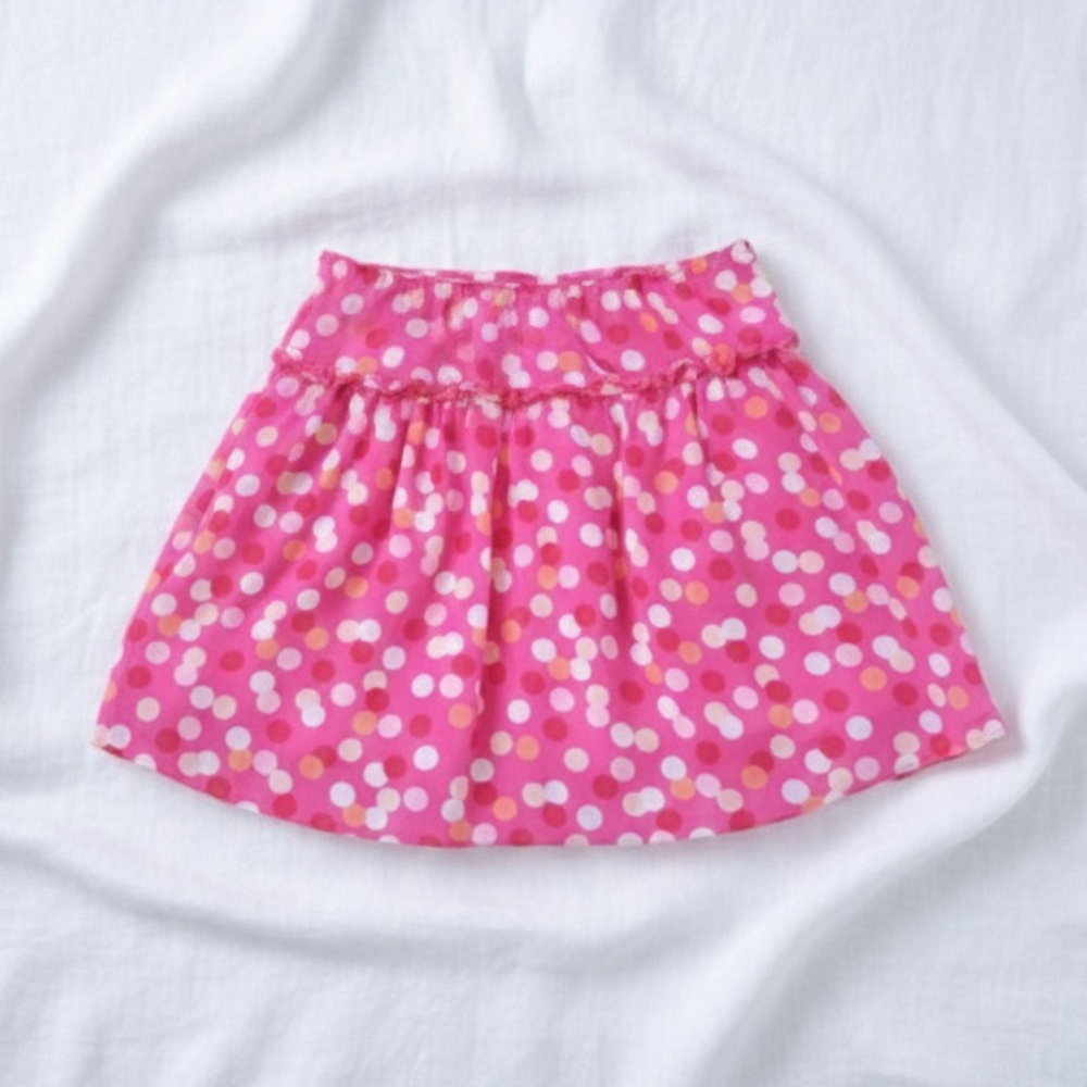 Girls Spring Polka Dot Skirt